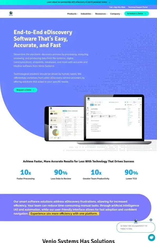 Venio Systems eDiscovery