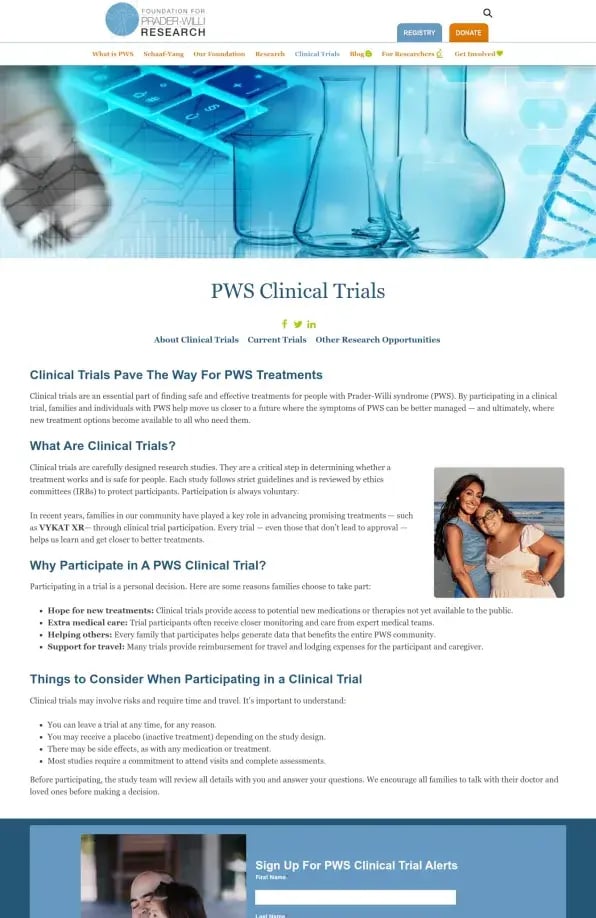 Foundation for Prader Willi Research