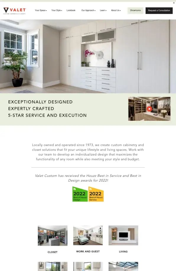 Valet Custom Cabinets & Closets