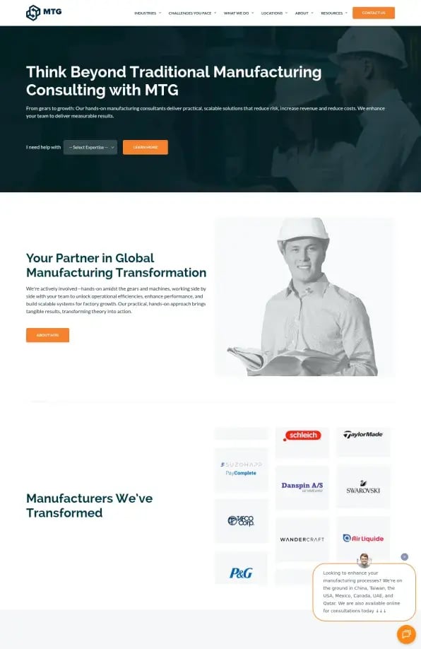 Manufacturing Transformation Group (MTG)