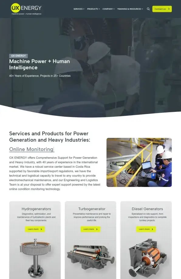 OxEnergy Machine Power + Human Intelligence