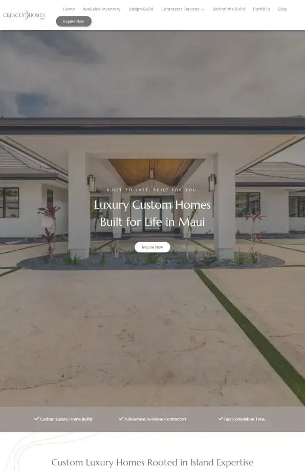 Crescent Homes Maui